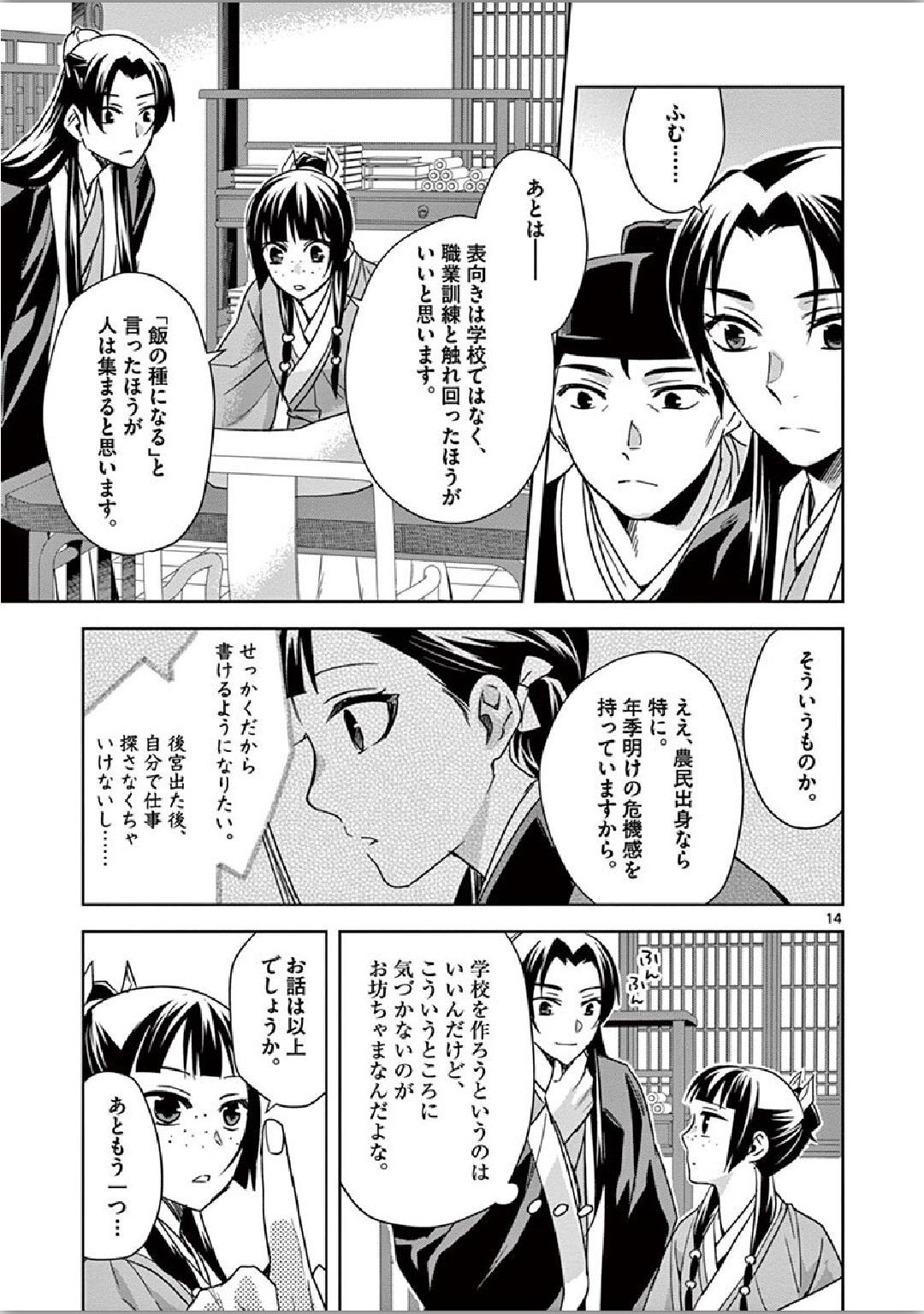 药屋少女的呢喃 (KURATA Minoji) - 第34話 - Page 14