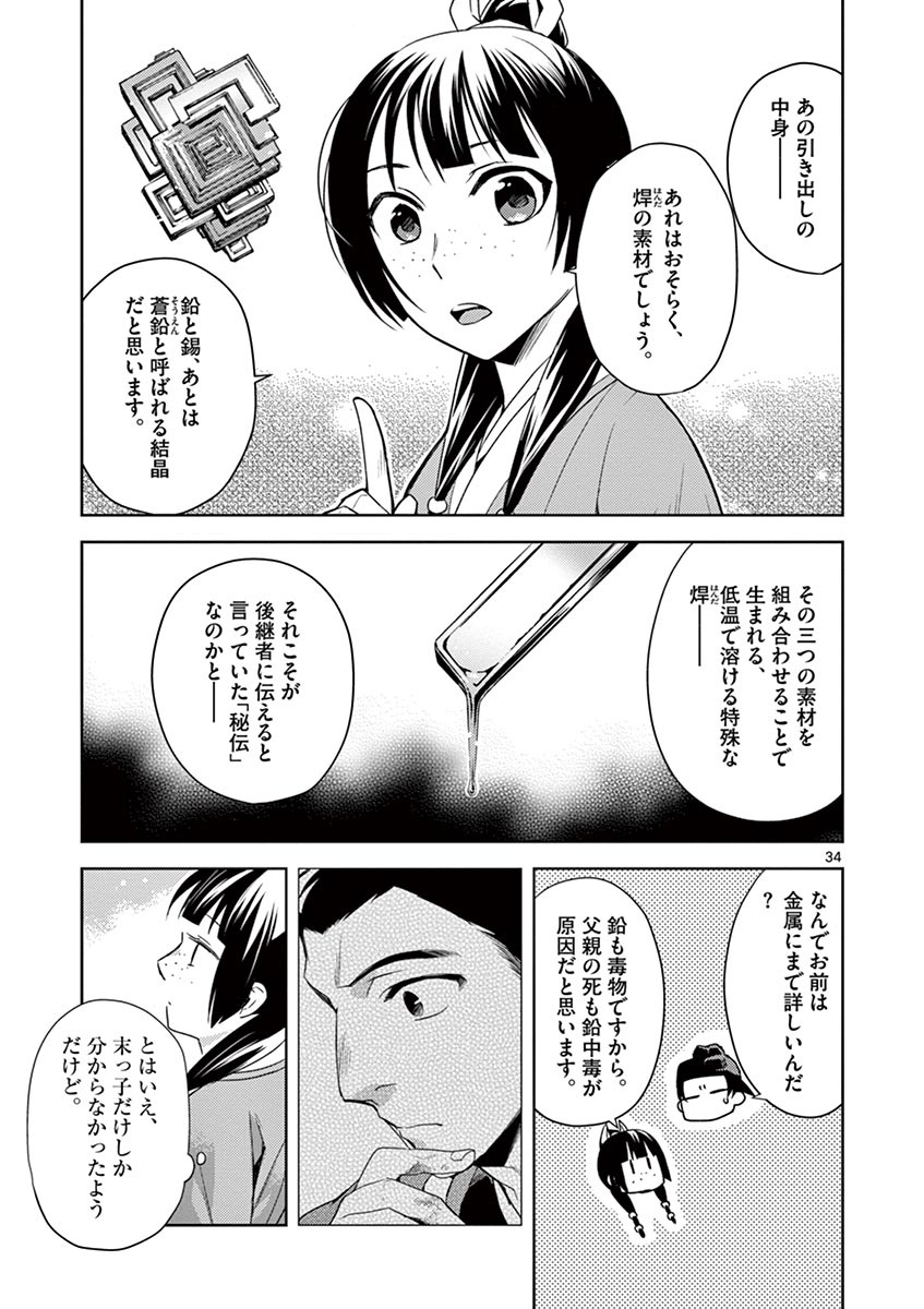 药屋少女的呢喃 (KURATA Minoji) - 第19話 - Page 35