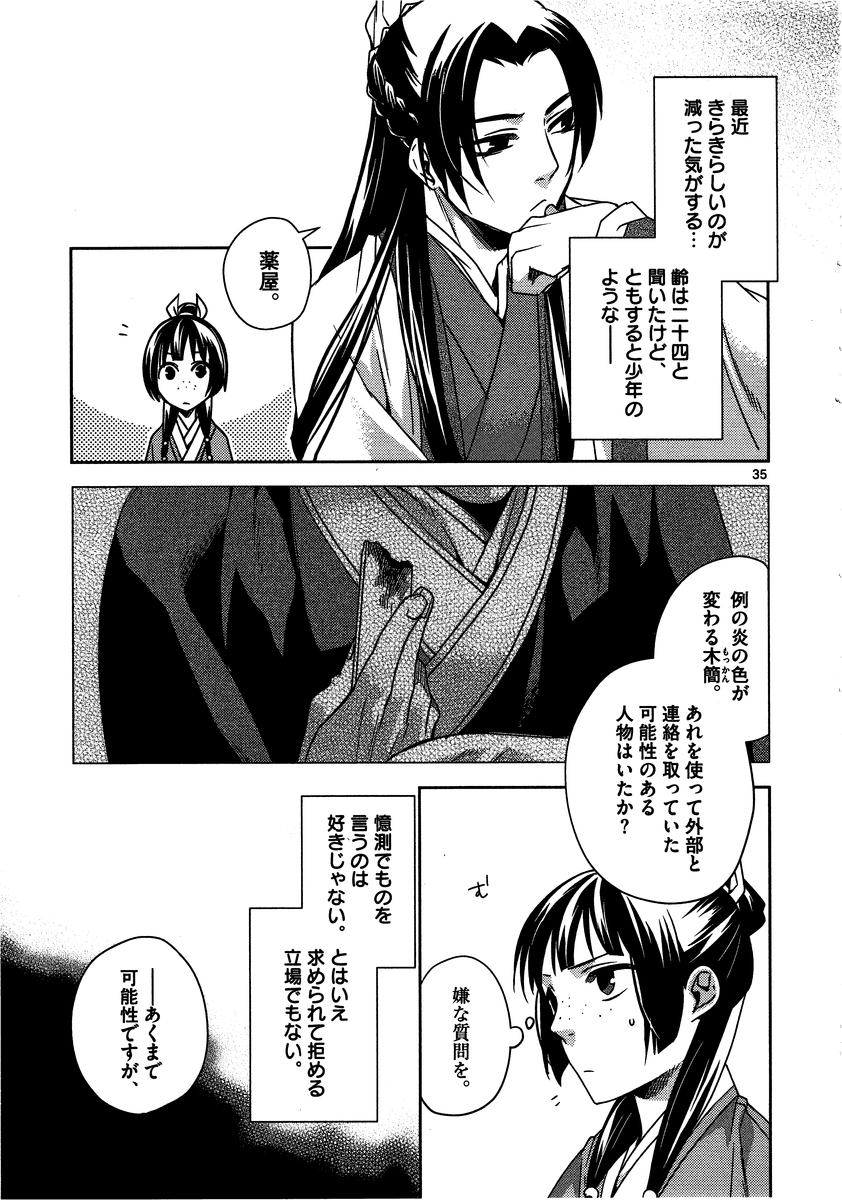 药屋少女的呢喃 (KURATA Minoji) - 第10話 - Page 35