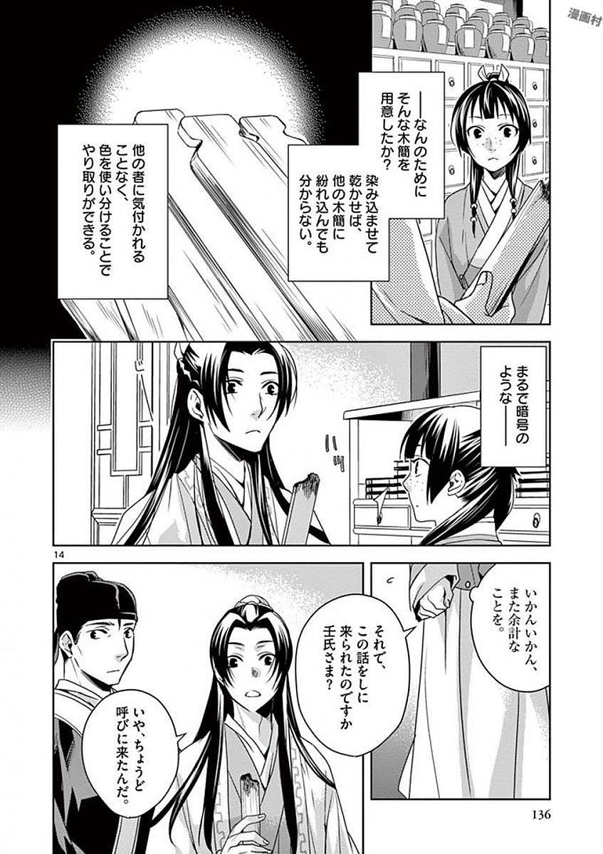 药屋少女的呢喃 (KURATA Minoji) - 第4話 - Page 14