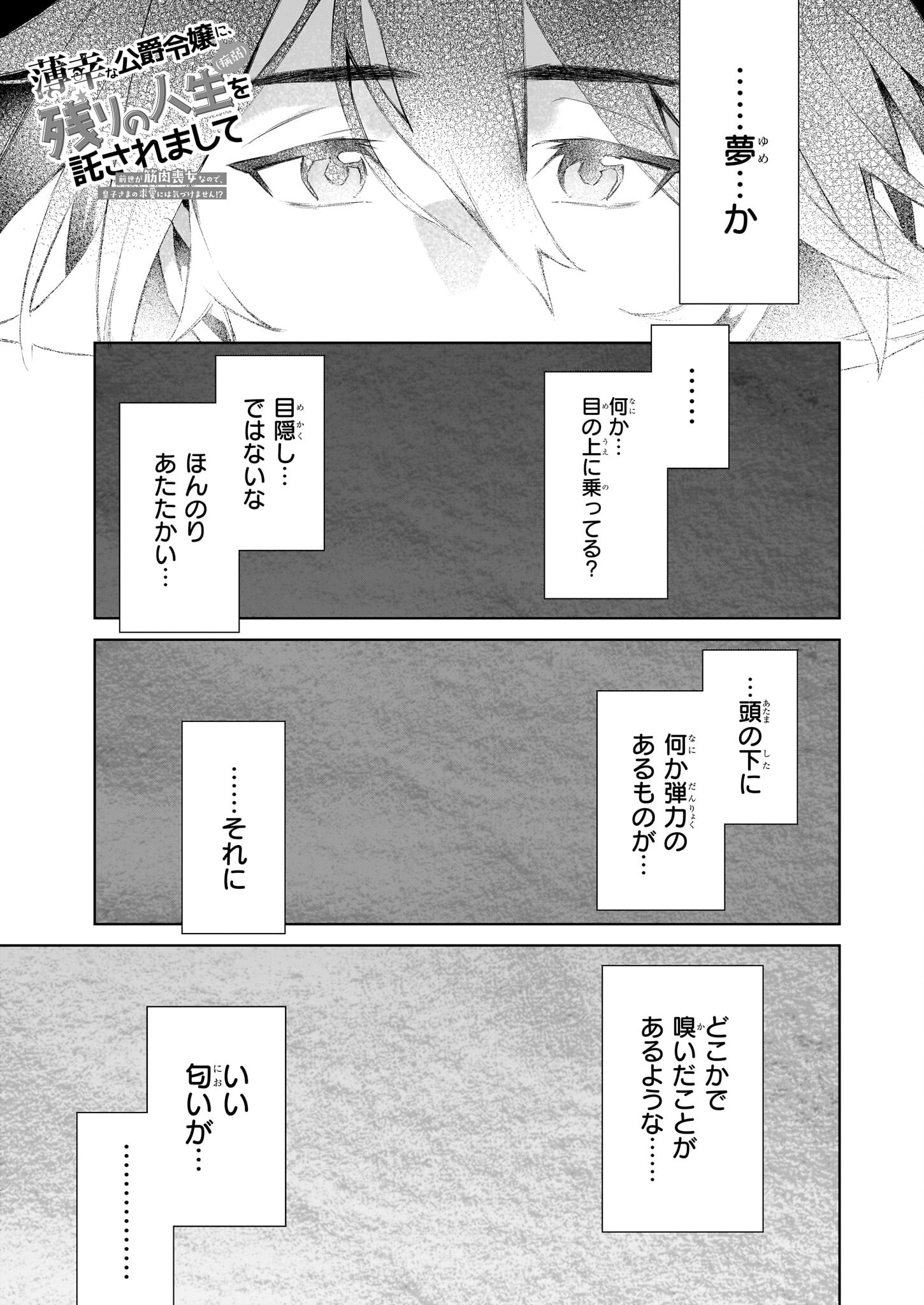 薄幸な公爵令嬢(病弱)に、残りの人生を託されまして - 第23.1話 - Page 1