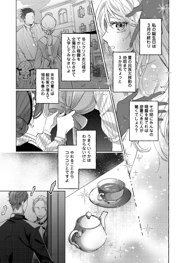 転生令嬢は精霊に愛されて最強です……だけど普通に恋したい！＠COMIC - 第3話 - Page 3