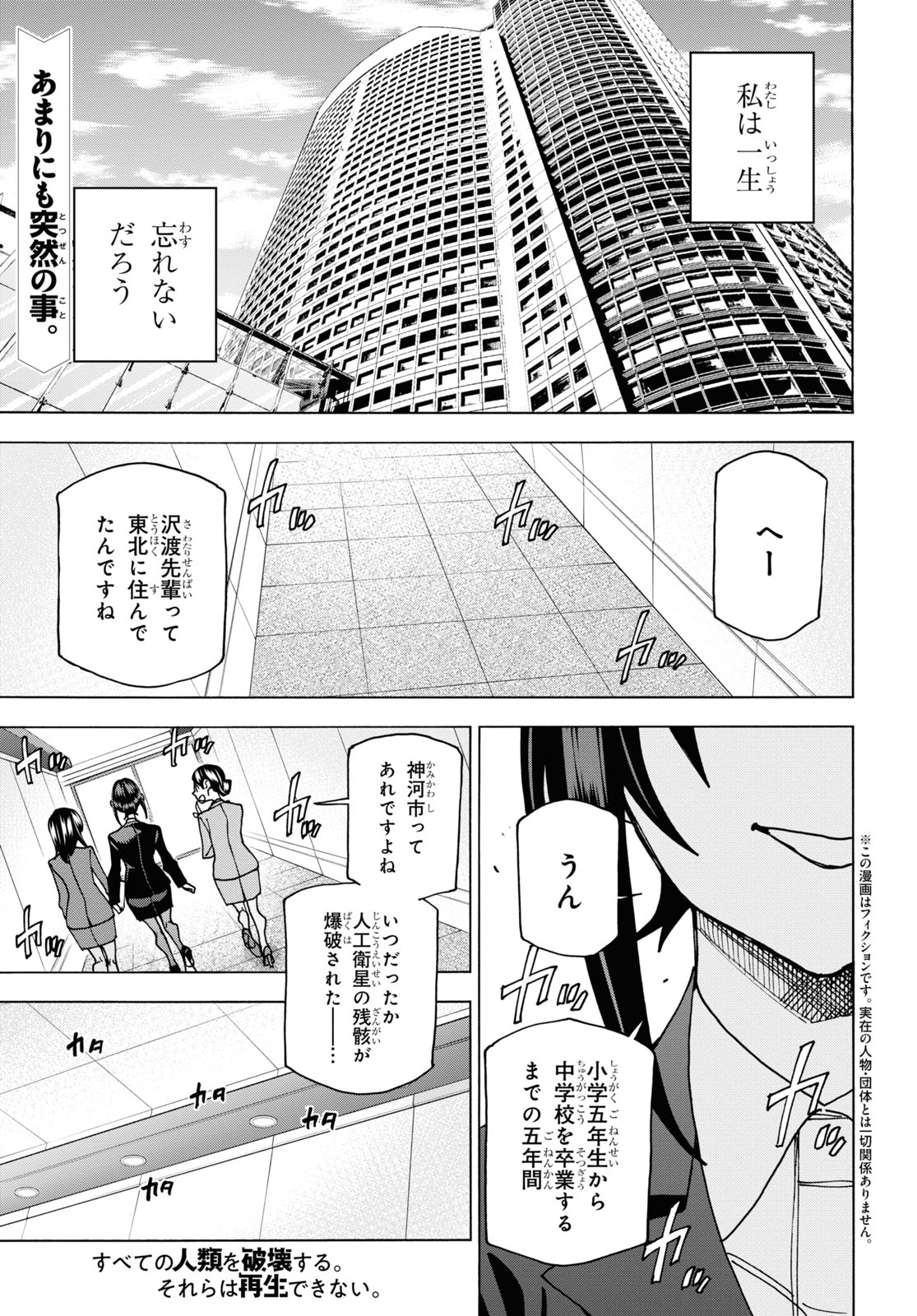 すべての人類を破壊する。それらは再生できない。 - 第56話 - Page 1