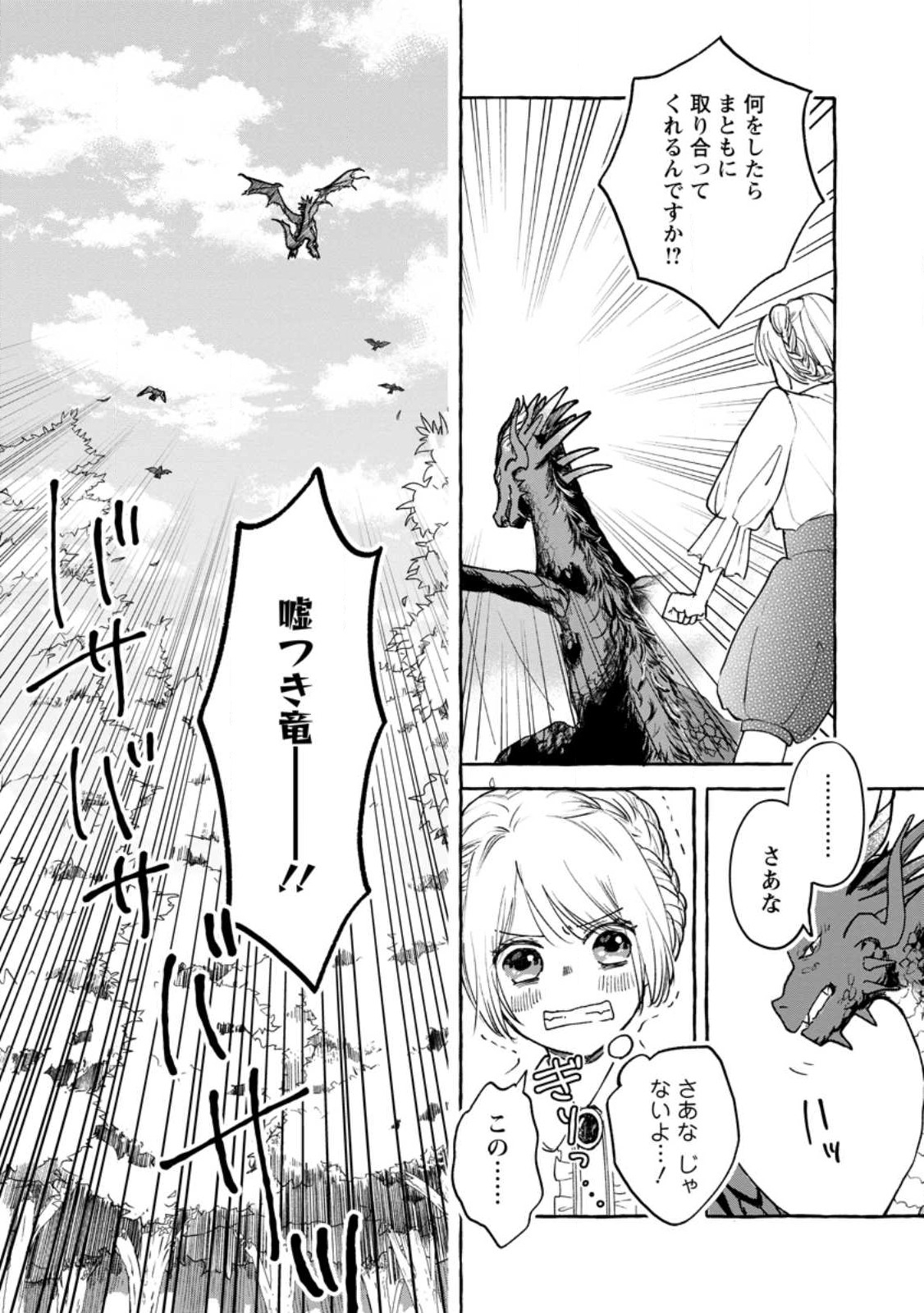 お試しで喚ばれた聖女なのに最強竜に気に入られてしまいました。 第2.3話 - Trang 10
