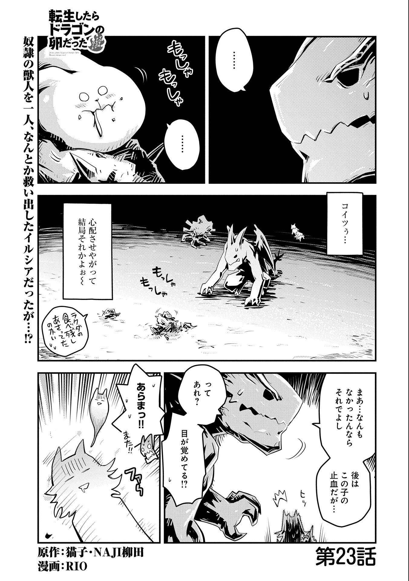 転生したらドラゴンの卵だった ~最強以外目指さねぇ~ - 第23話 - Page 1