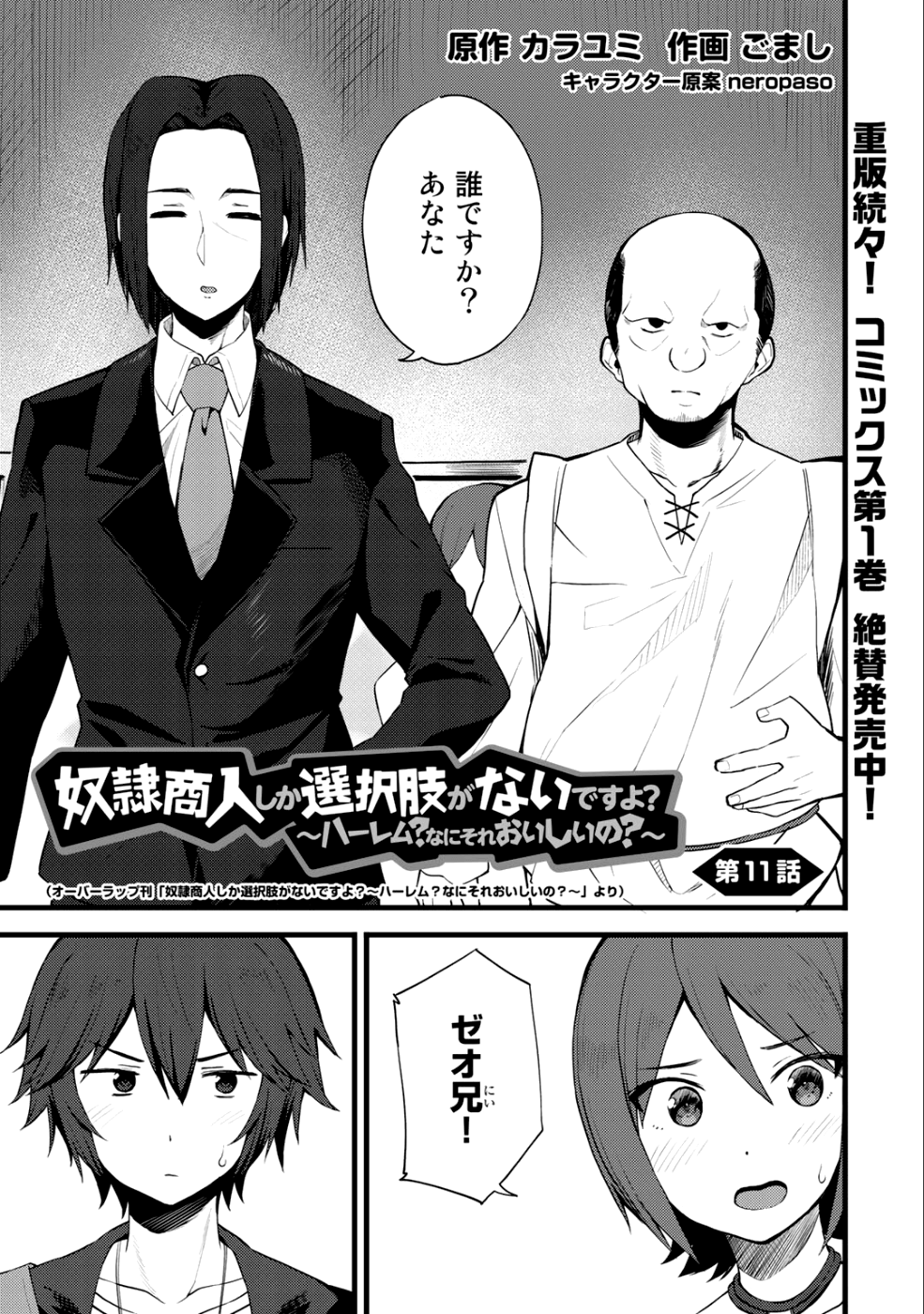 奴隷商人しか選択肢がないですよ?～ハーレム?なにそれおいしいの?～ - 第11話 - Page 1